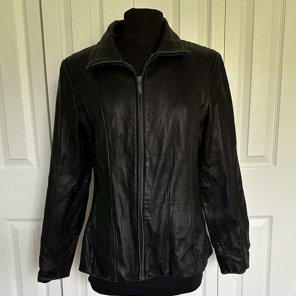 Women's Black Leather Jacket